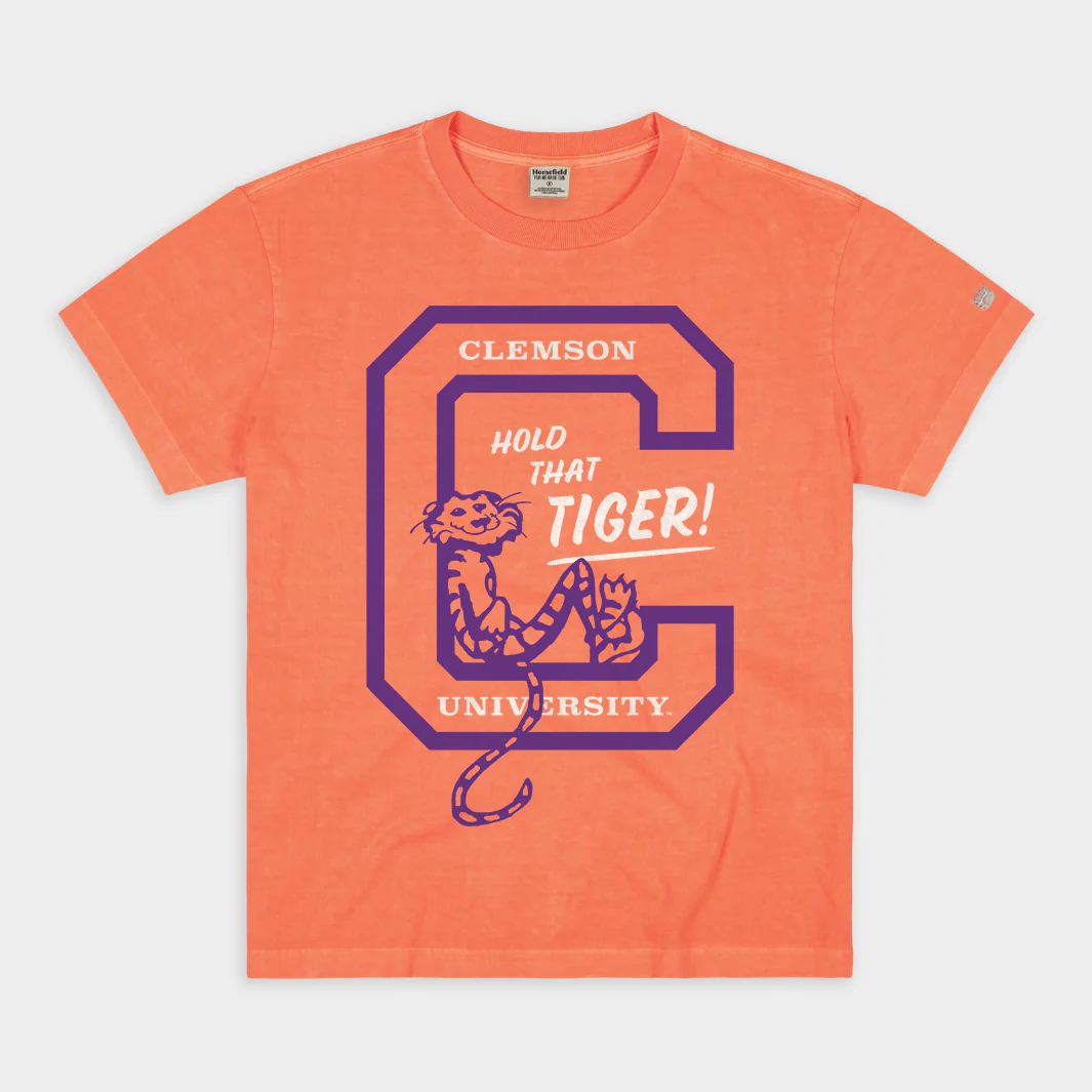 1960s Clemson Tigers Logo Vintage Heavyweight Tee