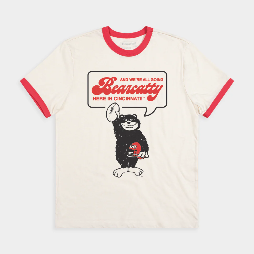 1970s "Bearcatty in Cincinnati" Football Ringer Tee