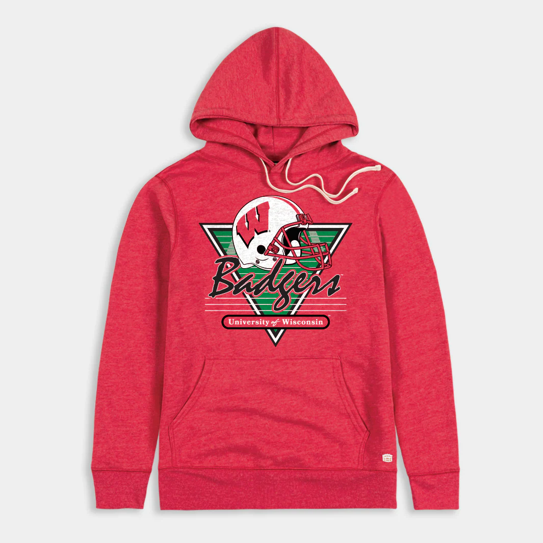 1990s-Inspired Wisconsin Badgers Football Hoodie