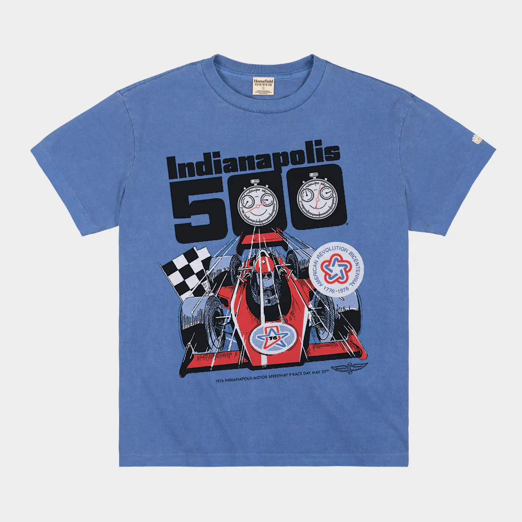 60th Indianapolis 500 1976 Logo Vintage Heavyweight Tee
