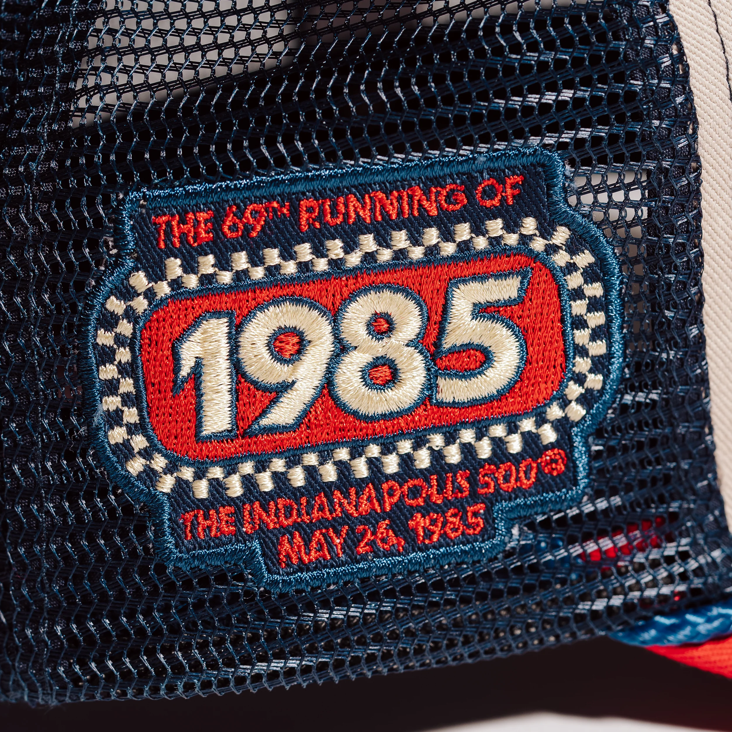 69th Indianapolis 500 1985 Vintage Trucker Hat - Image 4
