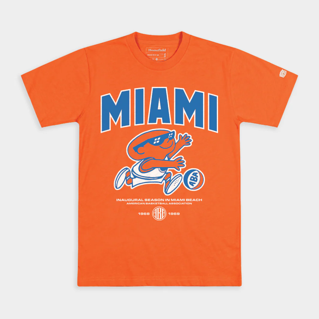 ABA Miami Floridians Dribbling Mascot Tee