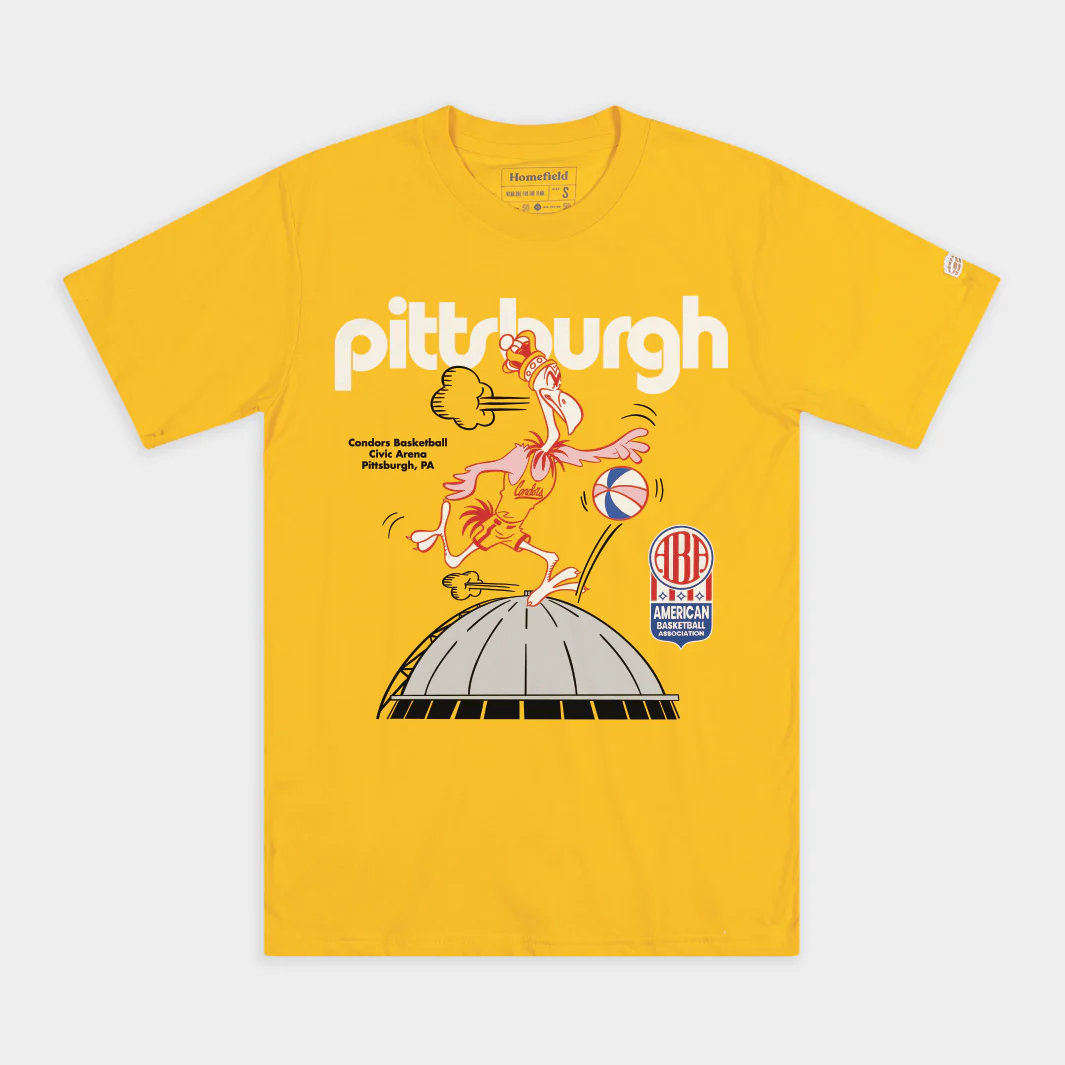 ABA Pittsburgh Condors Dribbling Mascot Tee