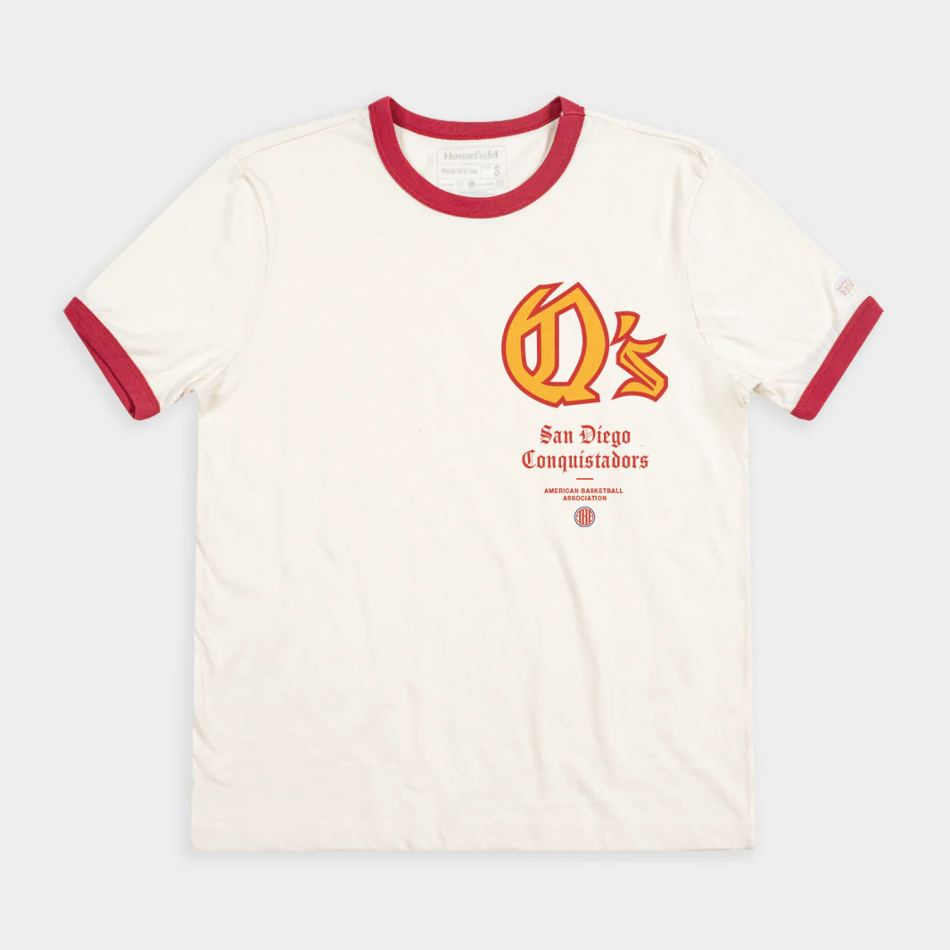 ABA San Diego Conquistadors "Q" Ringer Tee