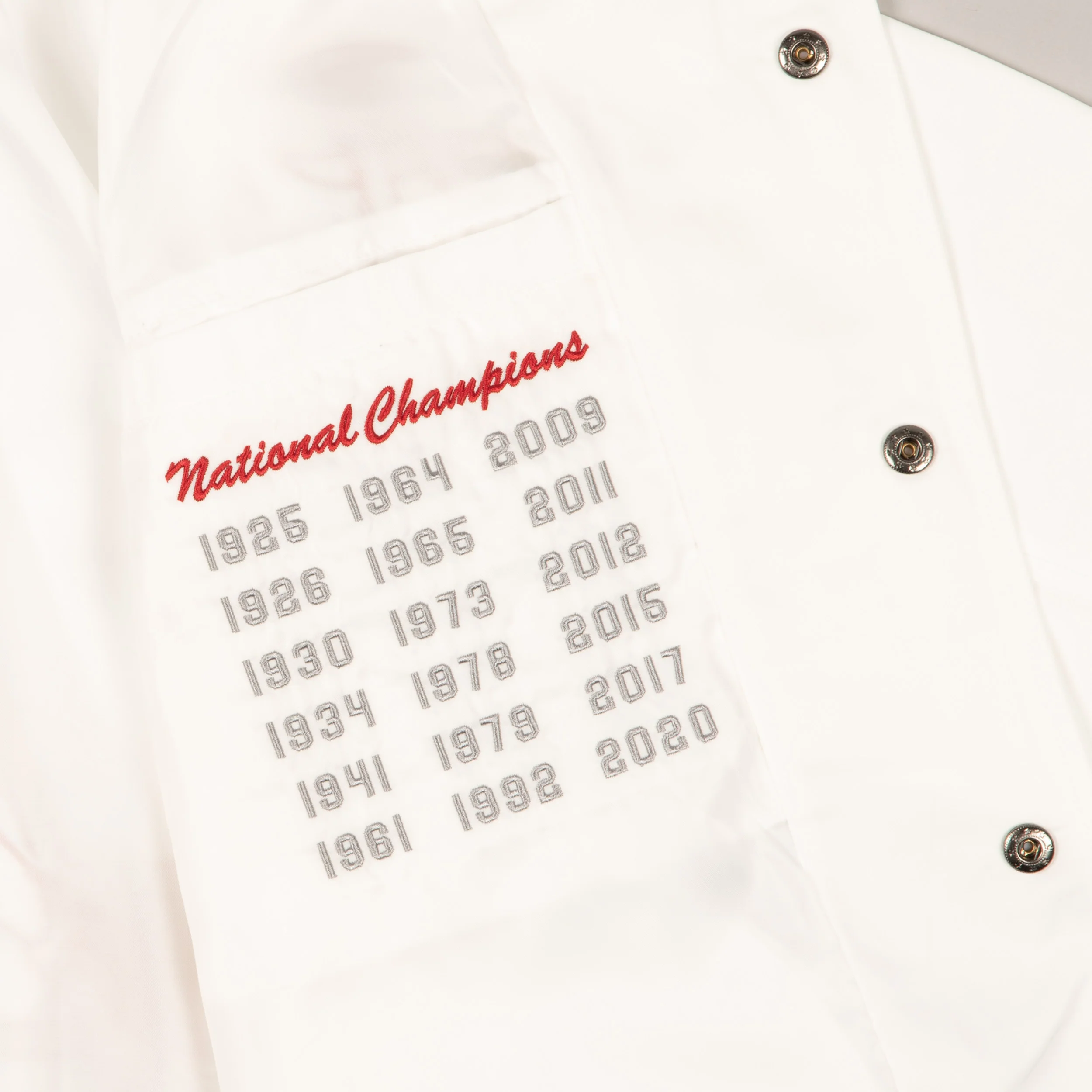 Alabama Crimson Tide Football Championships Whiteout Bomber Jacket - Image 3