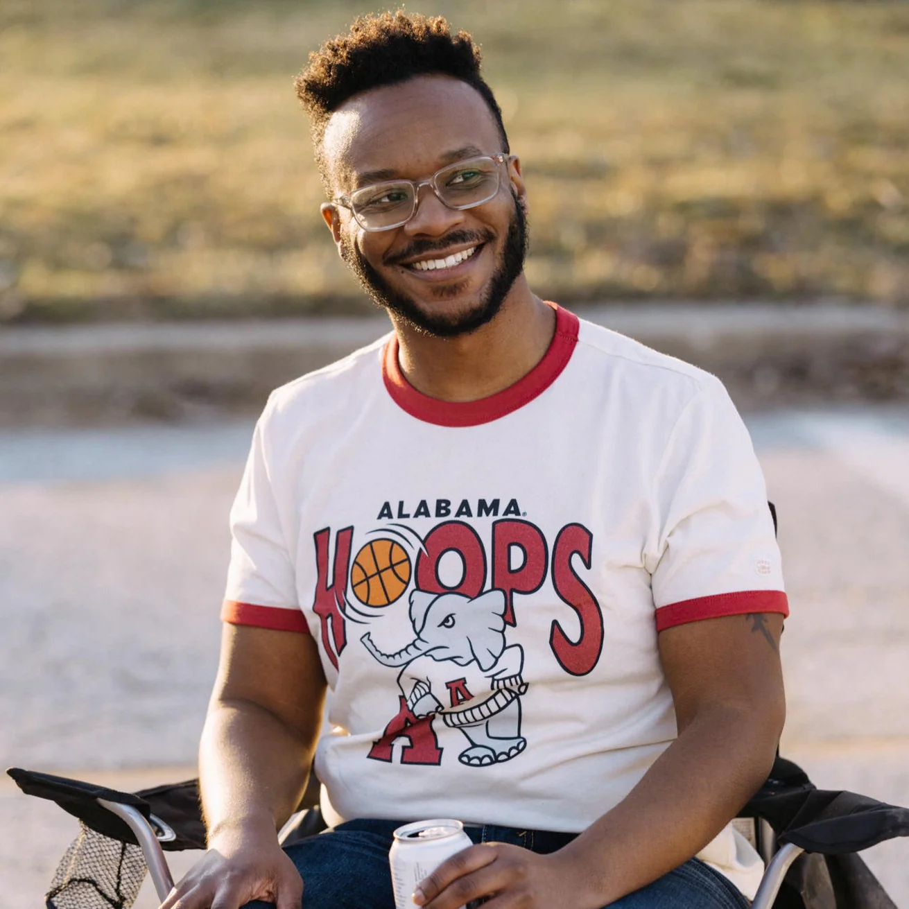 Alabama Crimson Tide Hoops Ringer Tee - Image 2