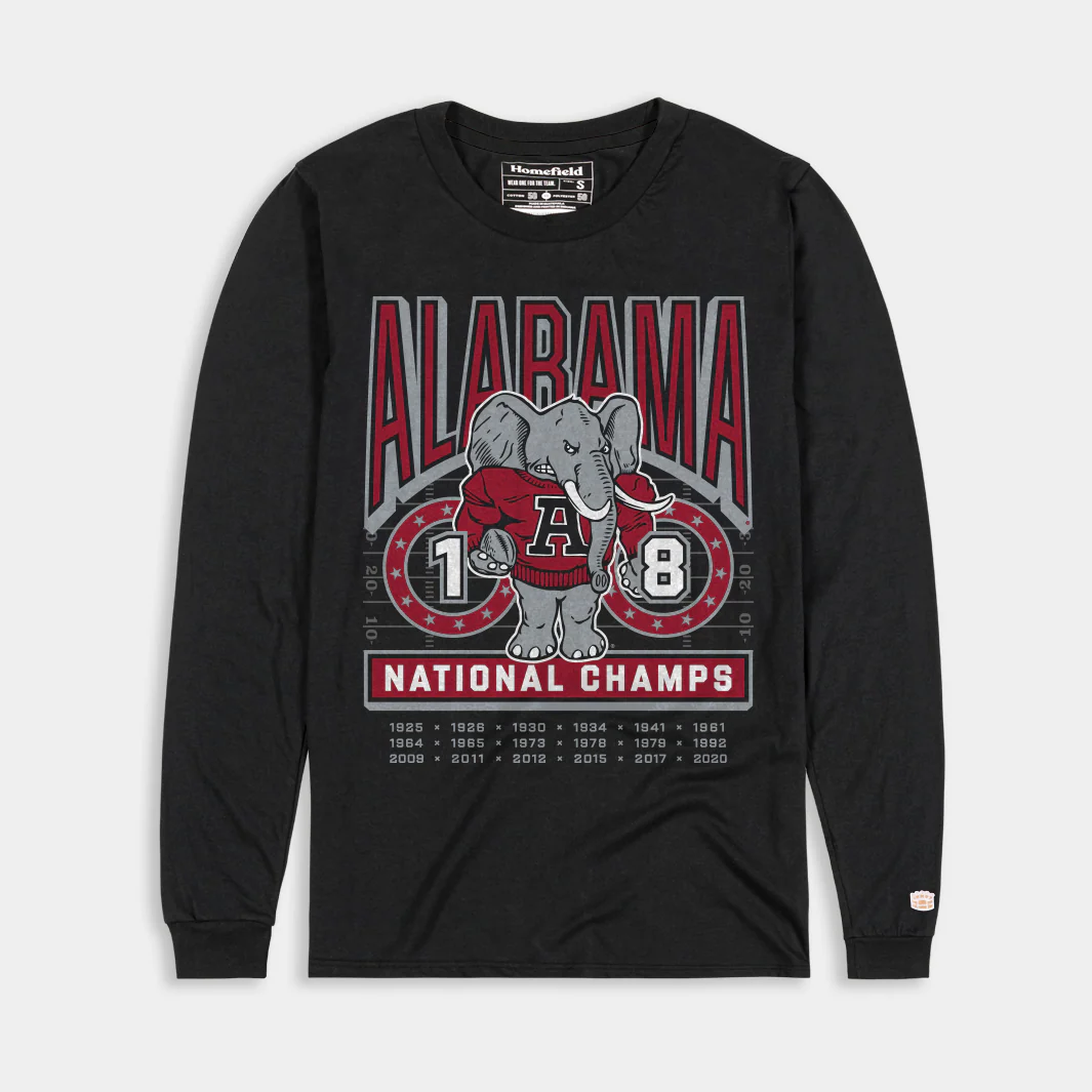 Alabama Football 18-Time National Champions Long Sleeve