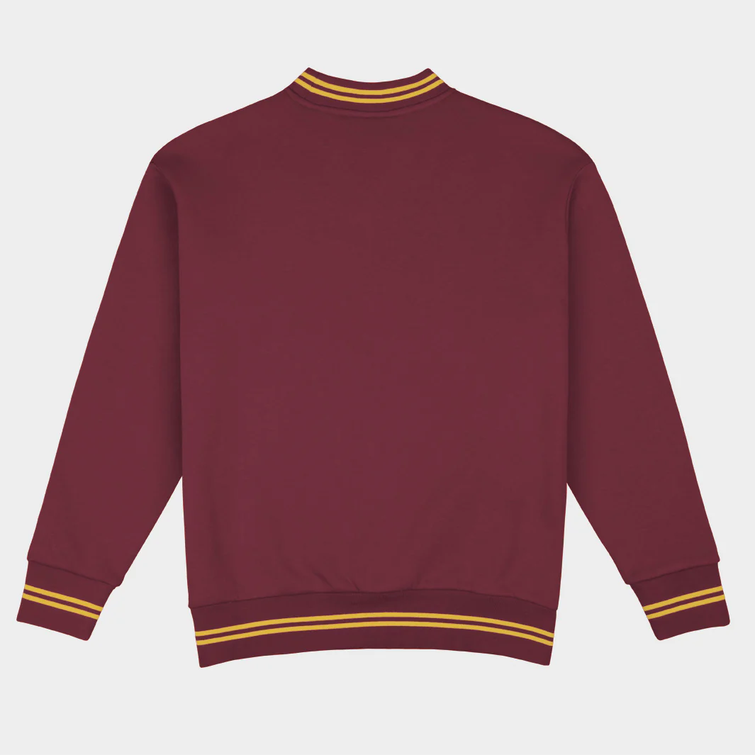 Arizona State Football Embroidered Tri-Stripe Crewneck - Image 2