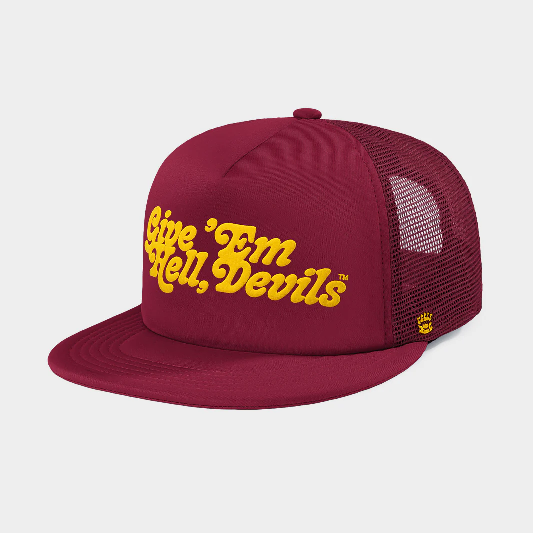 Arizona State "Give 'em Hell" Puff Ink Trucker Hat