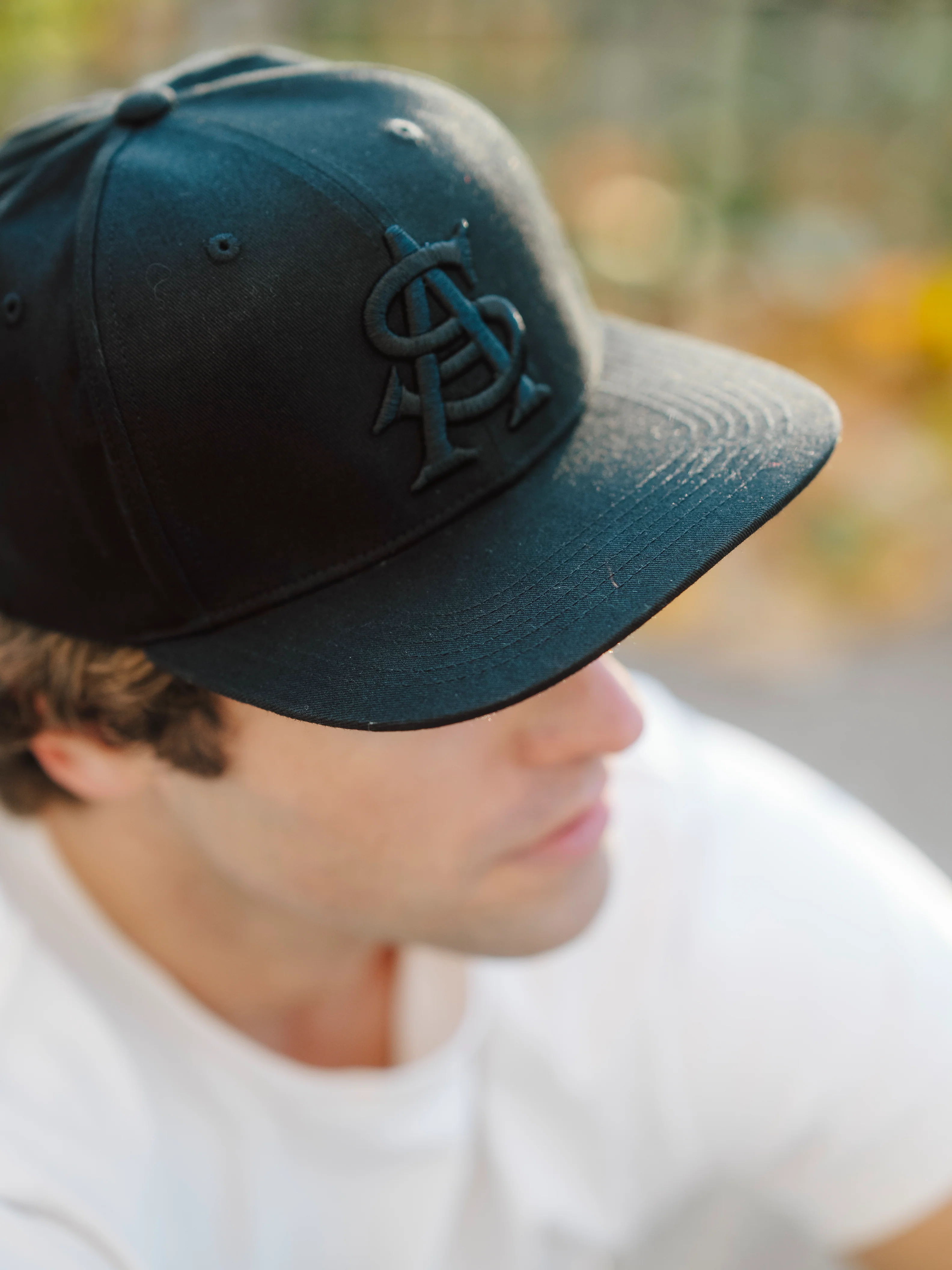 Arizona State Sun Devils Logo Blackout Snapback Hat - Image 4