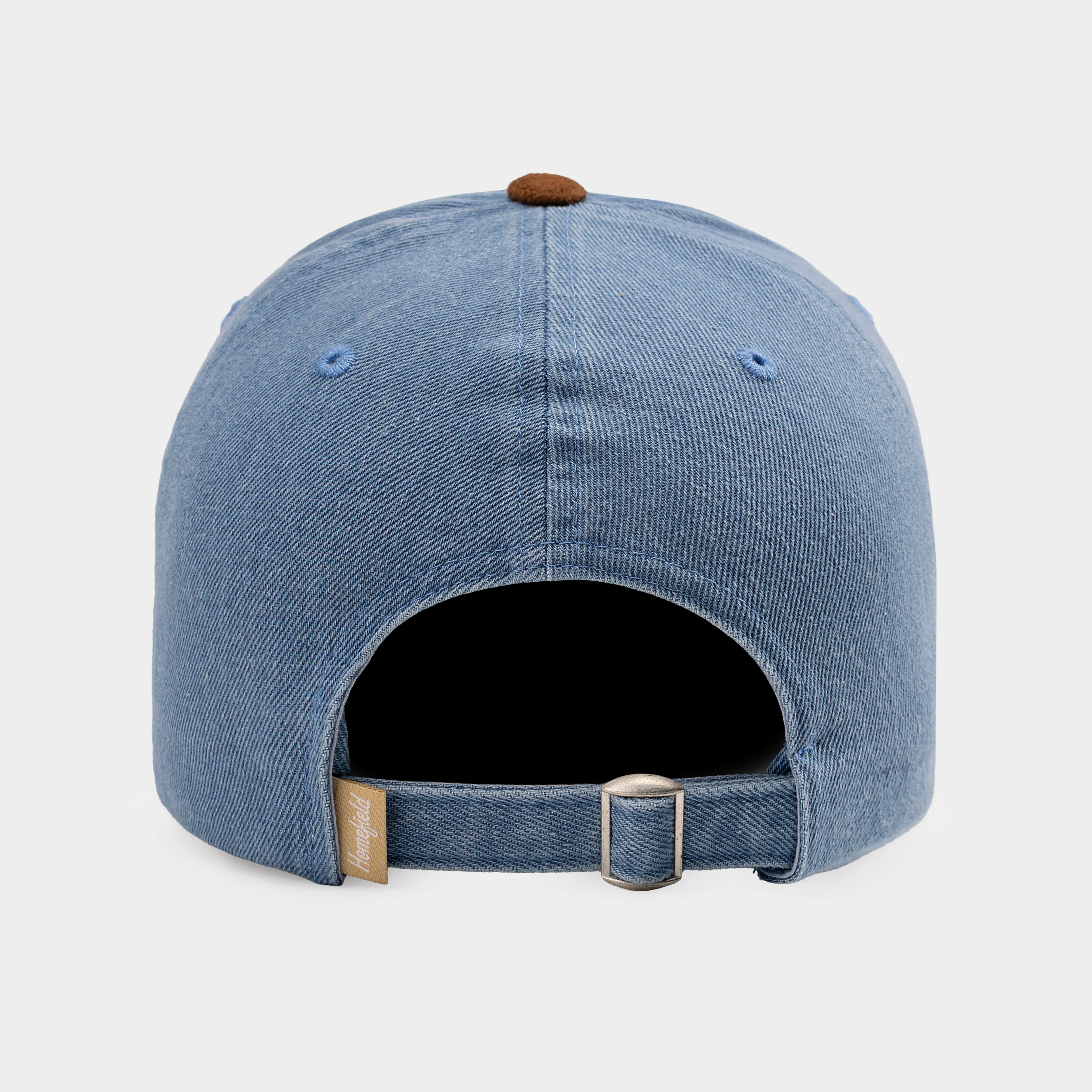 Arkansas Razorbacks Denim and Suede Dad Hat - Image 3