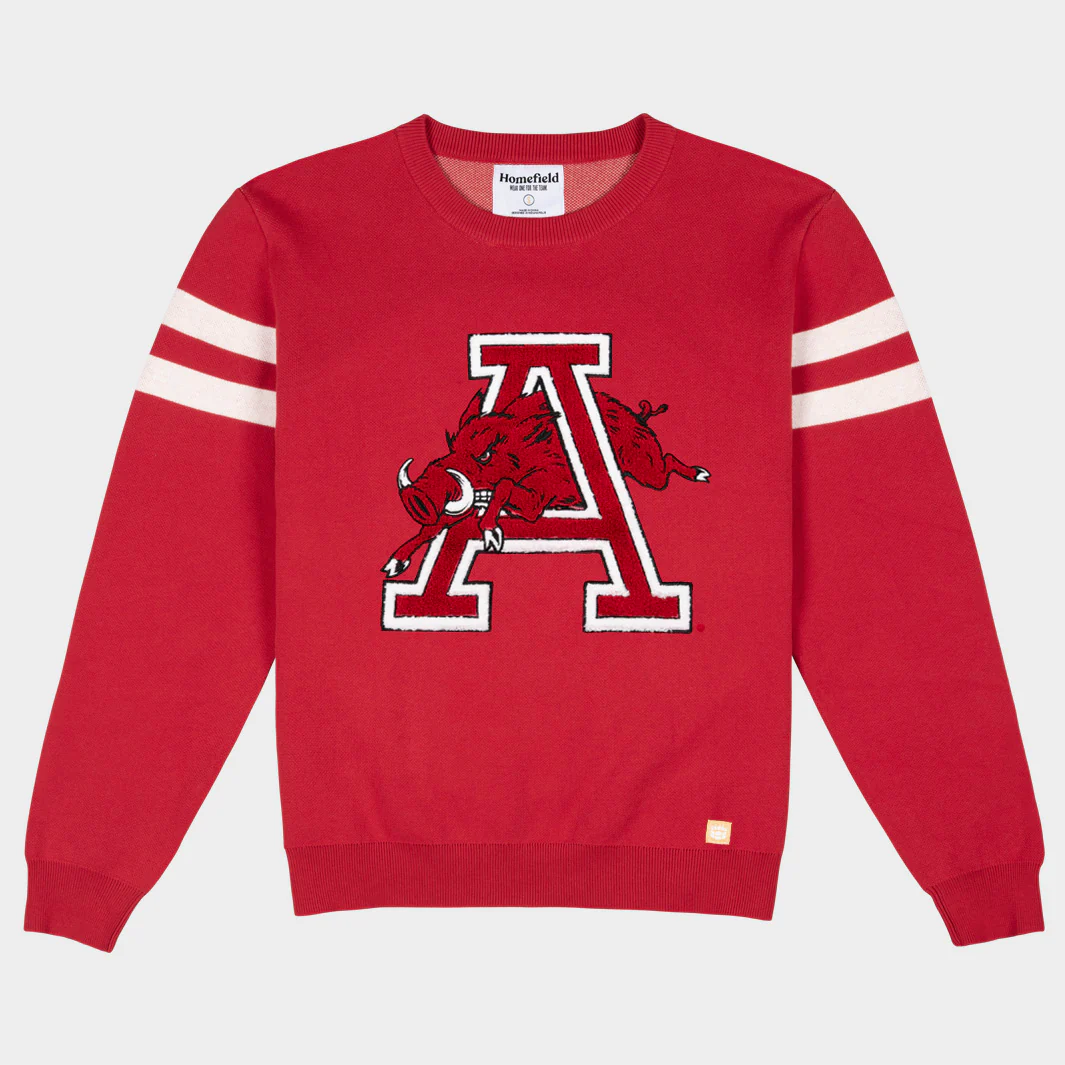 Arkansas Vintage Logo Knit Sweater