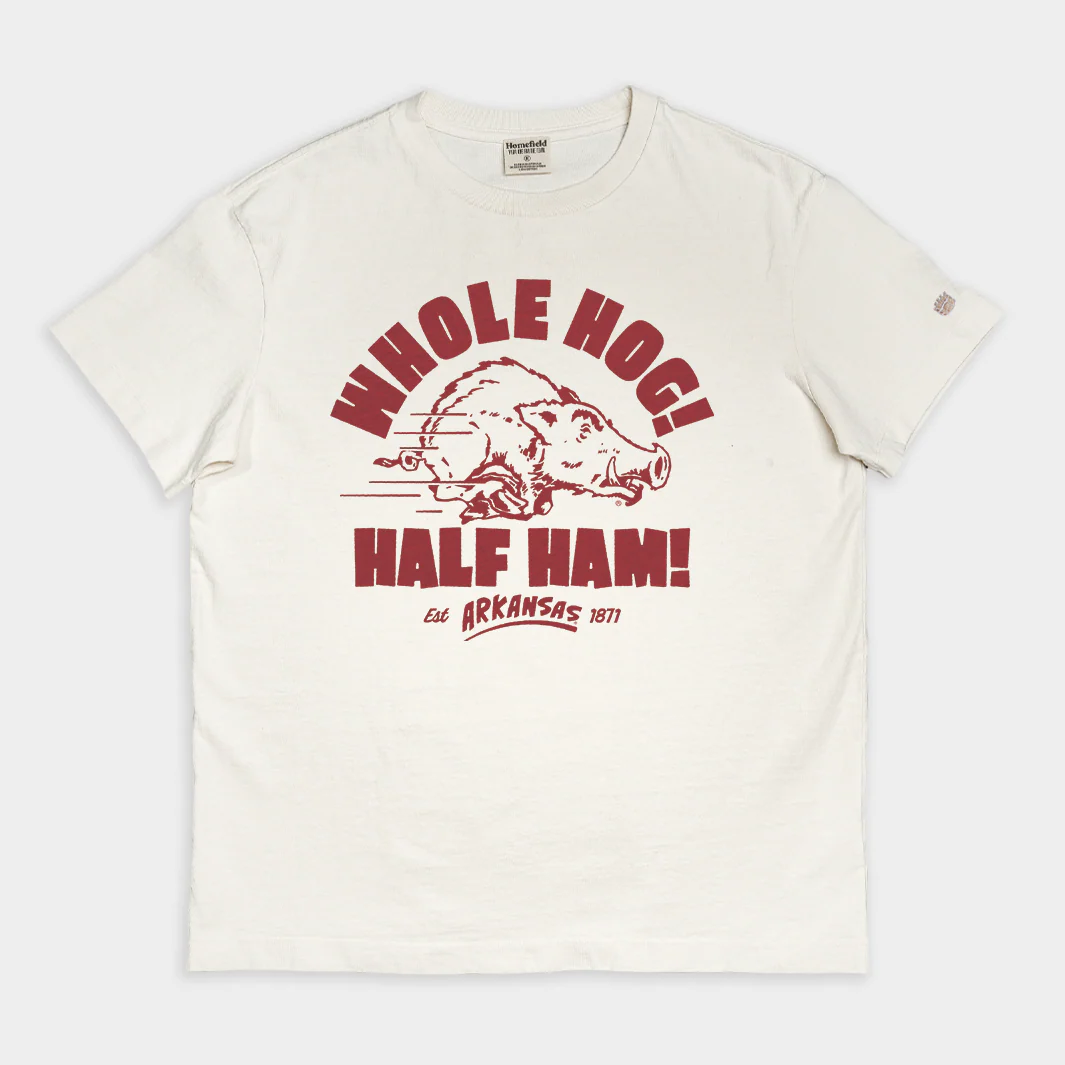 Arkansas "Whole Hog! Half Ham!" Vintage Heavyweight Tee