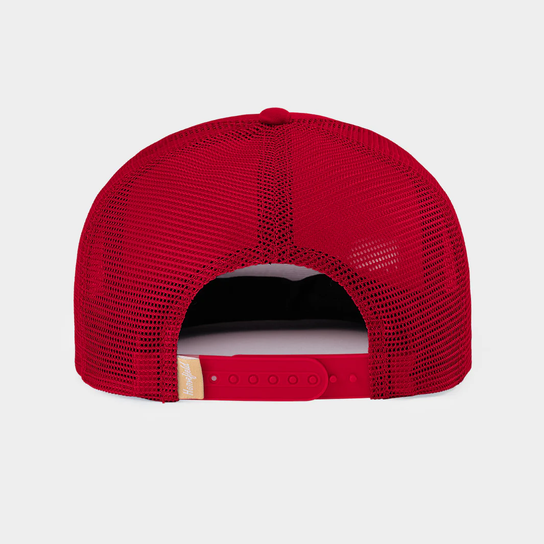 Arkansas "Woo Pig Sooie" Puff Ink Trucker Hat - Image 3