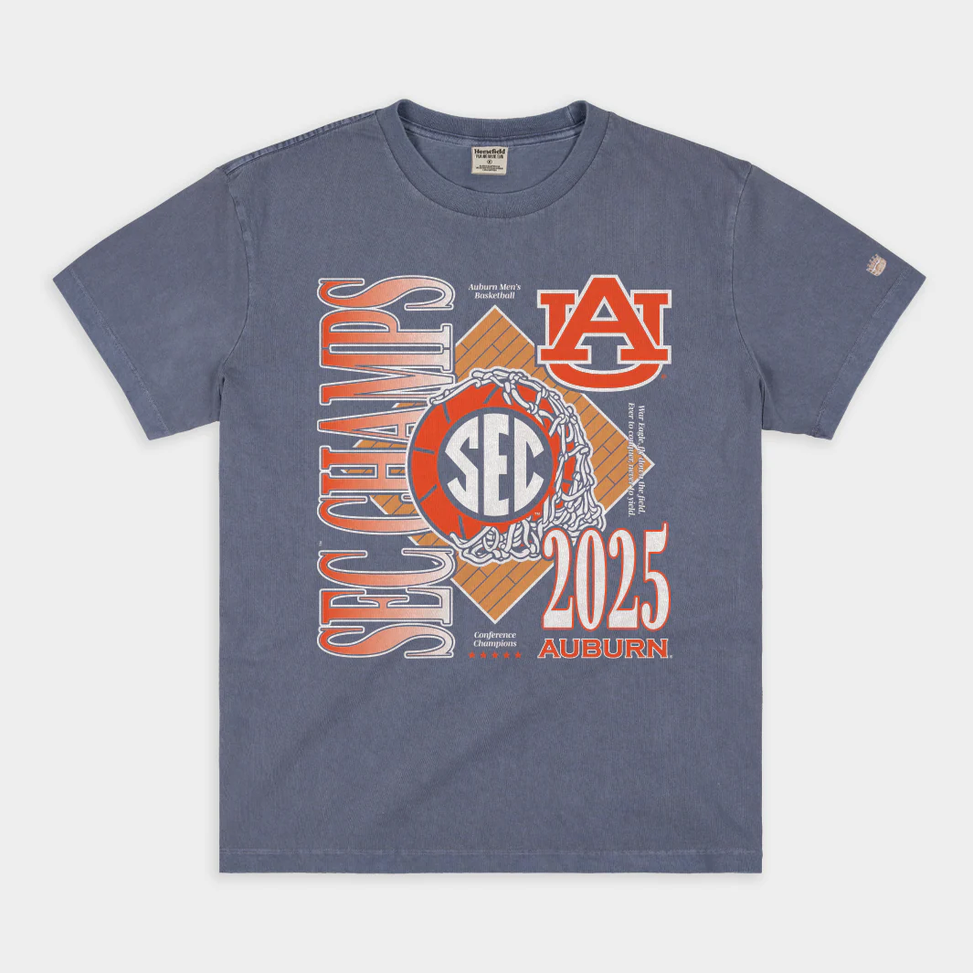 Auburn Men's Basketball 2024-25 SEC Champs Heavyweight Tee