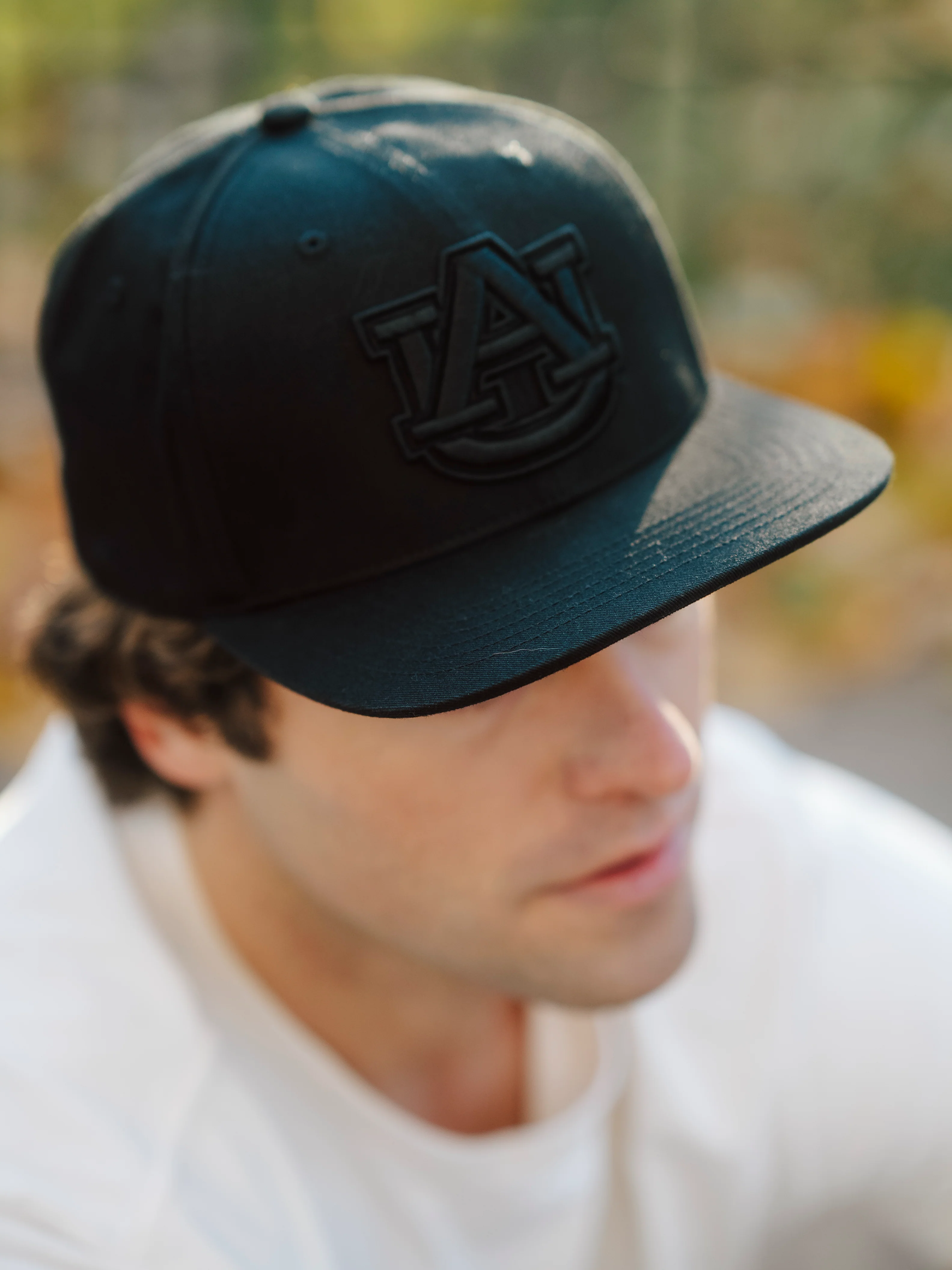 Auburn Tigers Logo Blackout Snapback Hat - Image 4