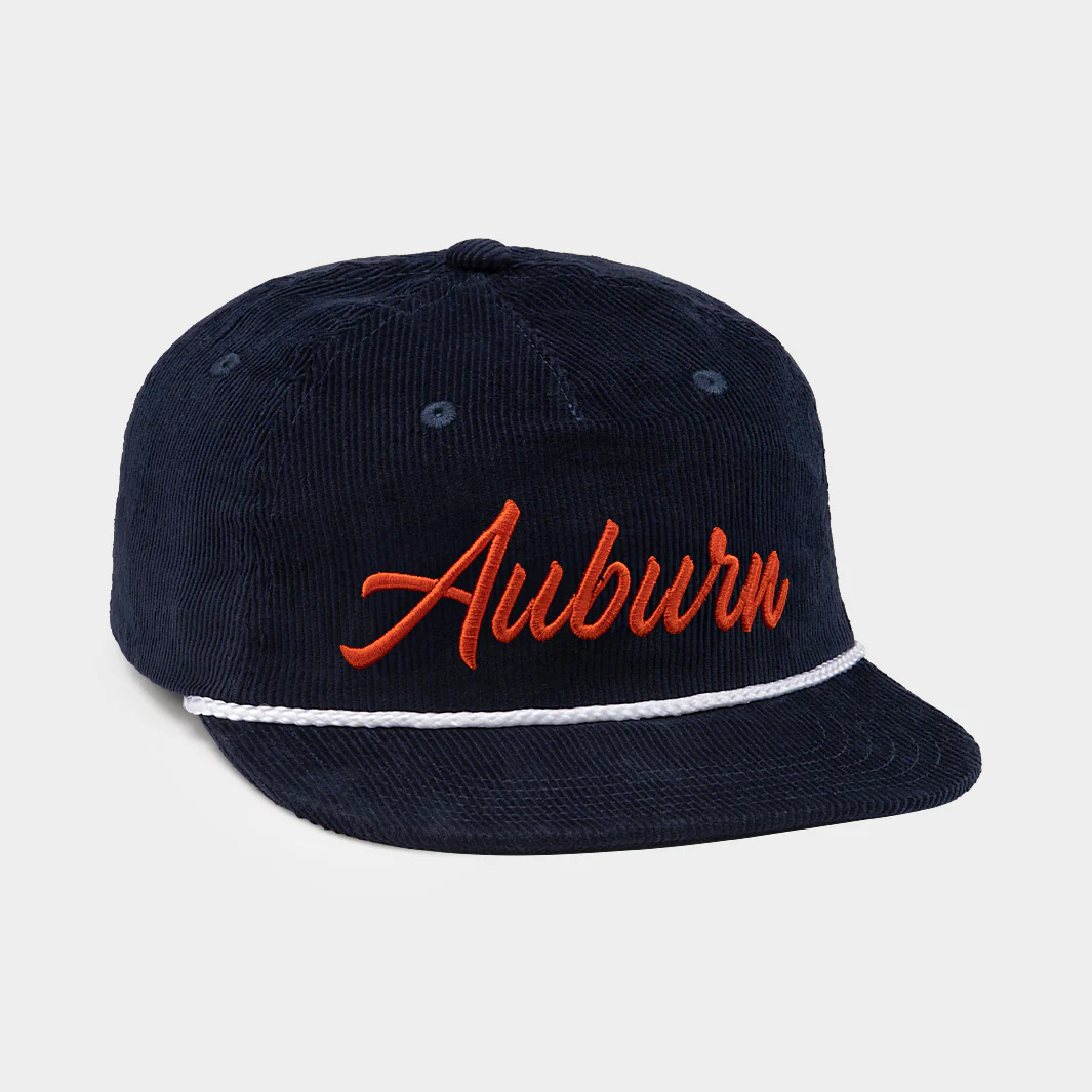 Auburn Tigers Retro Script Corduroy Hat - Image 2
