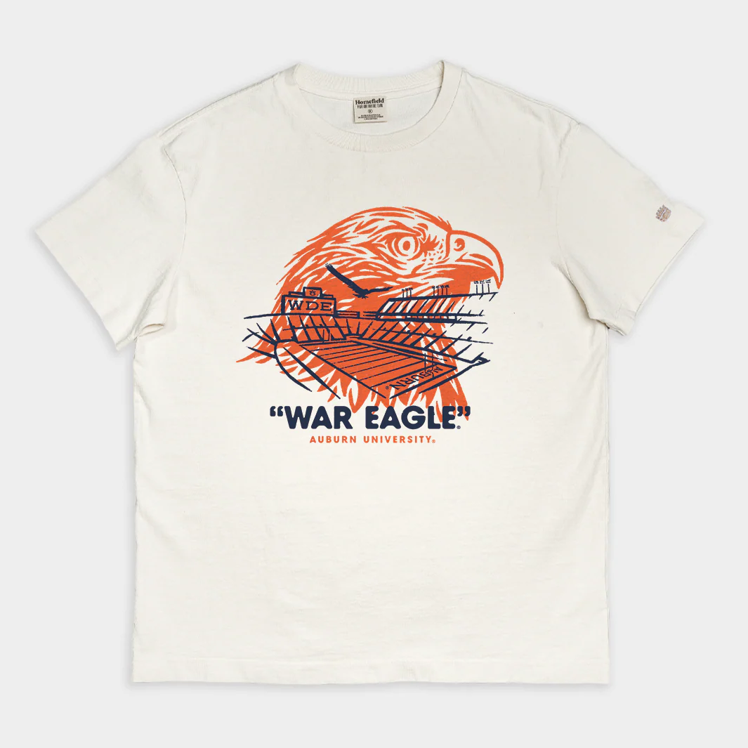 Auburn Tigers "War Eagle" Jordan-Hare Stadium Vintage Heavyweight Tee