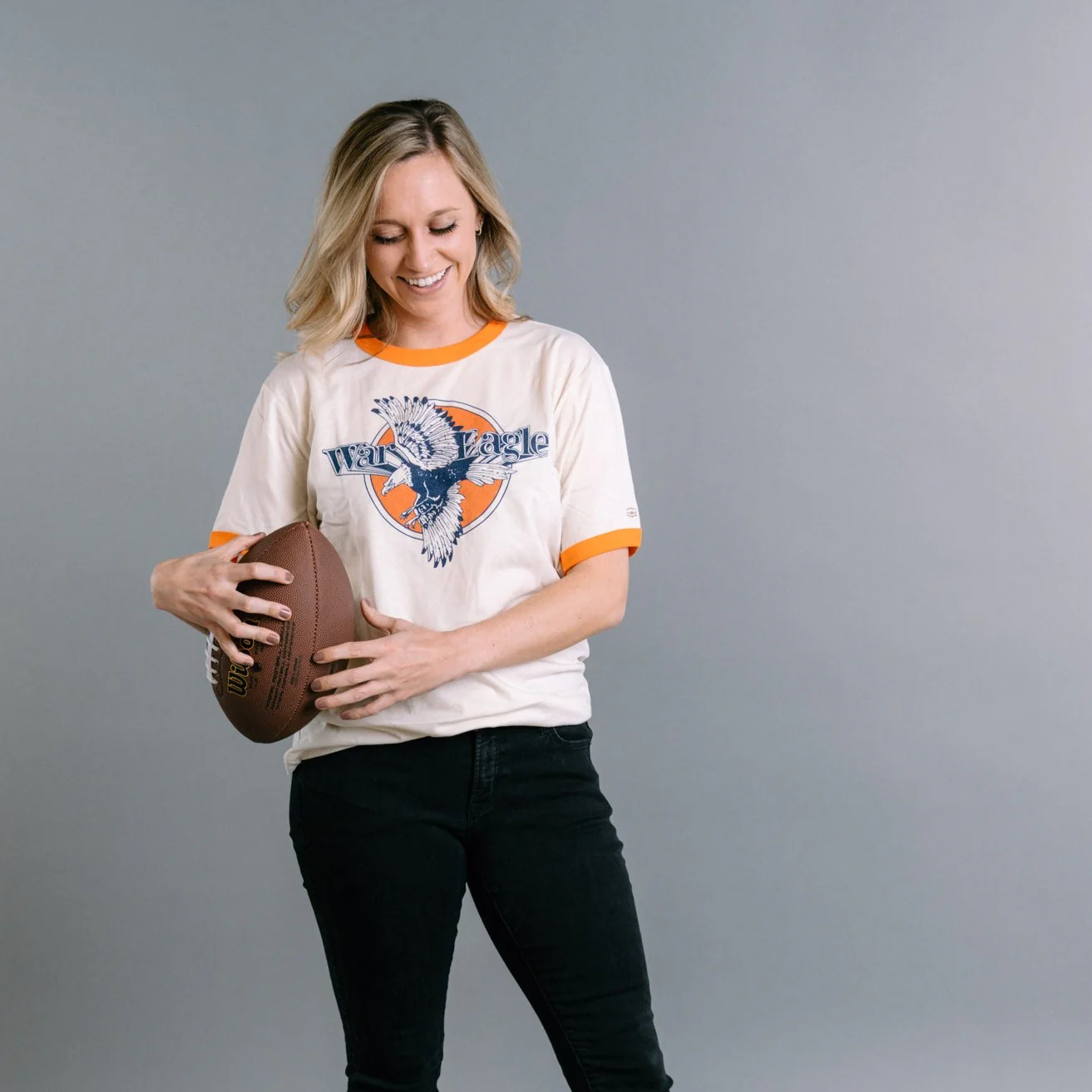 Auburn "War Eagle" Ringer Tee - Image 2