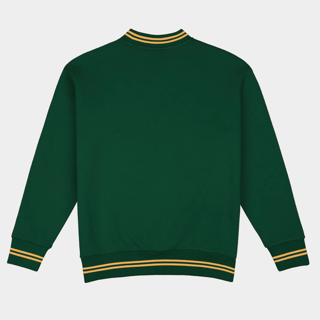 Baylor Football Embroidered Tri-Stripe Crewneck - Image 2