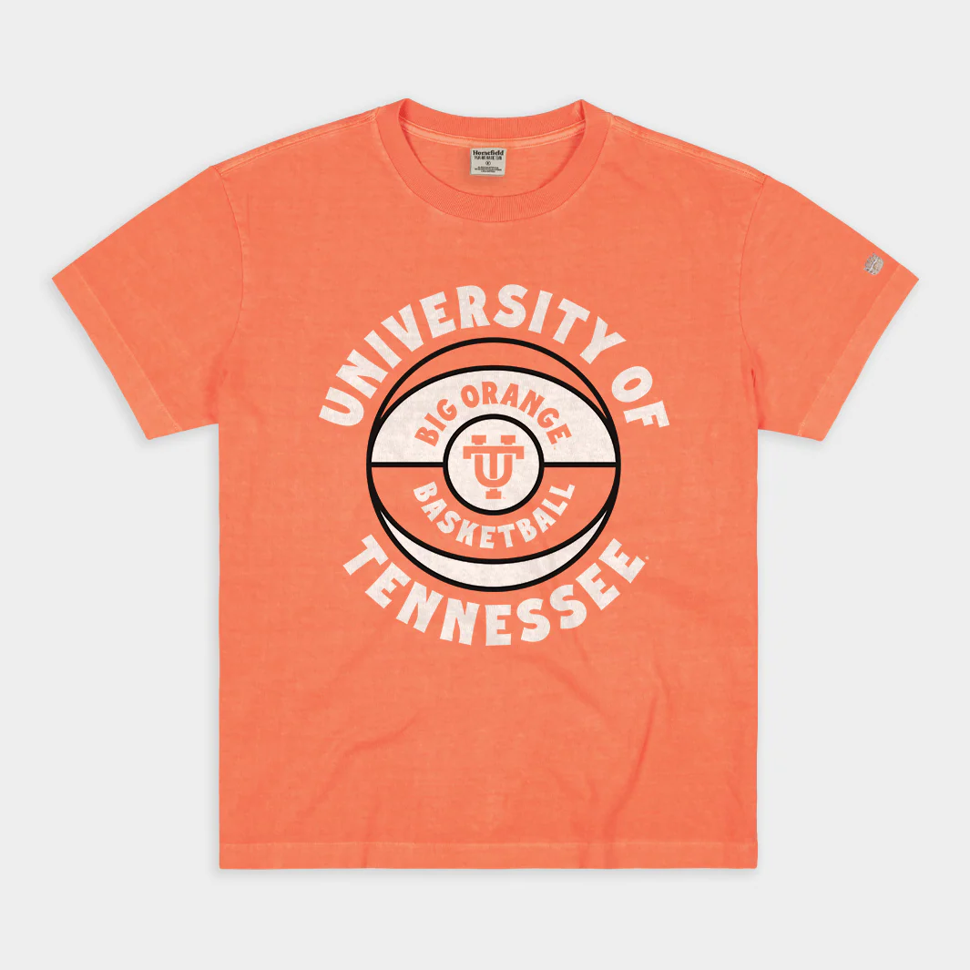 Big Orange Basketball Vintage Tennessee Heavyweight Tee