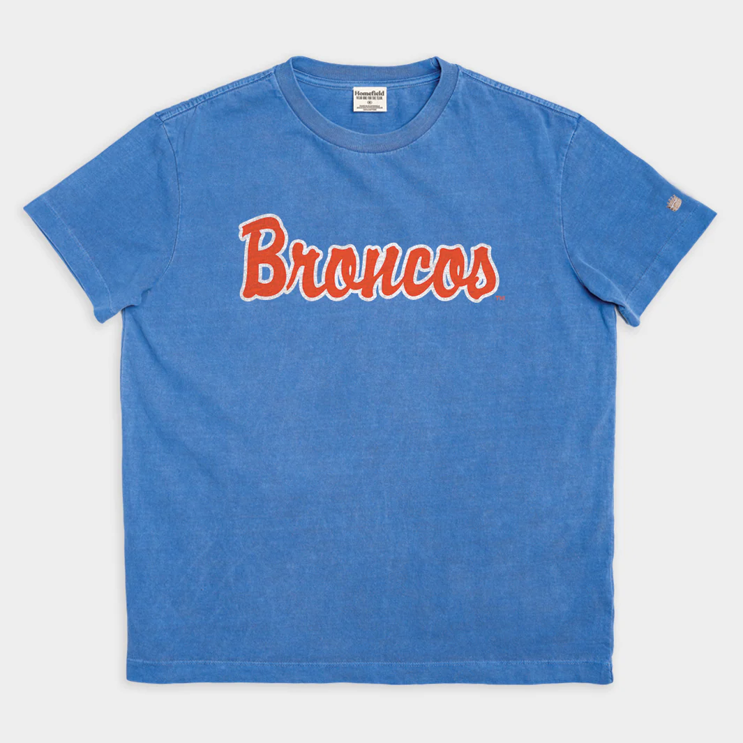 BSU Broncos Vintage Script Vintage Heavyweight Tee