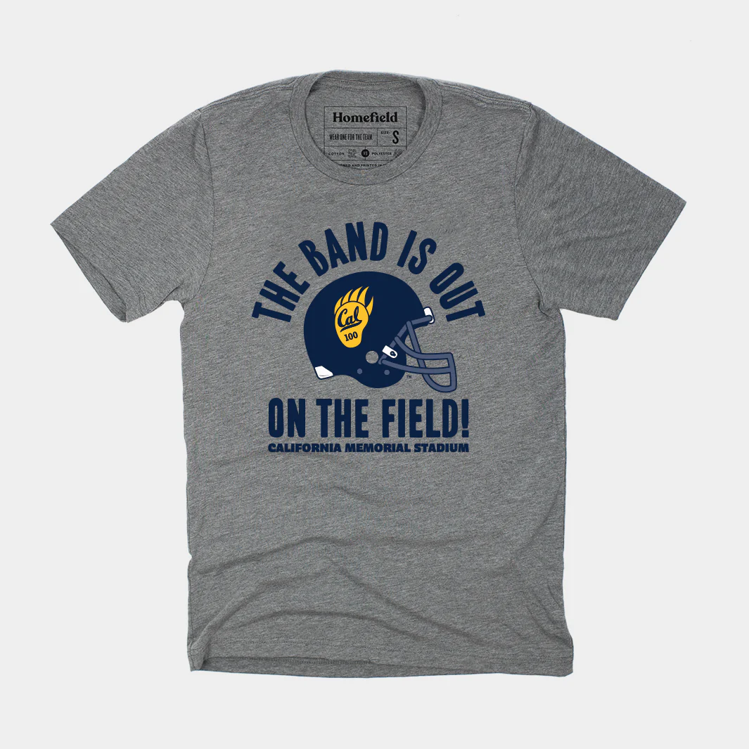 The Band is Out On the Field Vintage Cal Football Tee