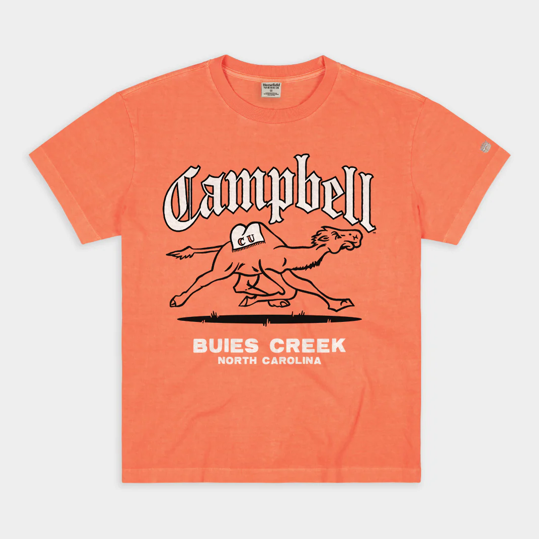 Campbell Fighting Camels Buies Creek Vintage Heavyweight Tee