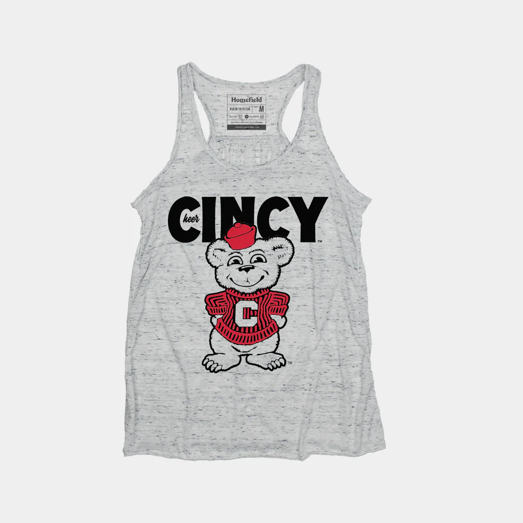 “Cheer Cincy” Vintage Mascot Women's Tank