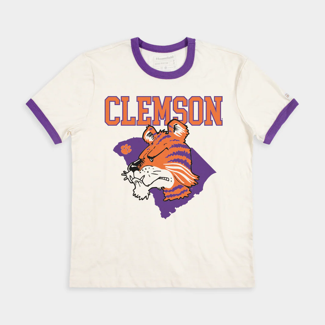 Clemson Tigers 1978 Logo Ringer Tee