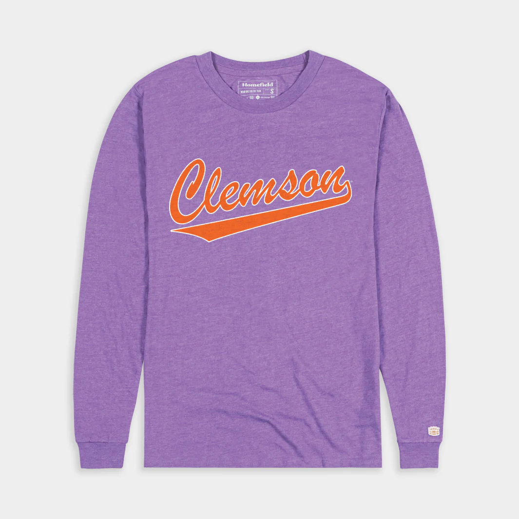 Clemson Tigers Retro Script Long Sleeve