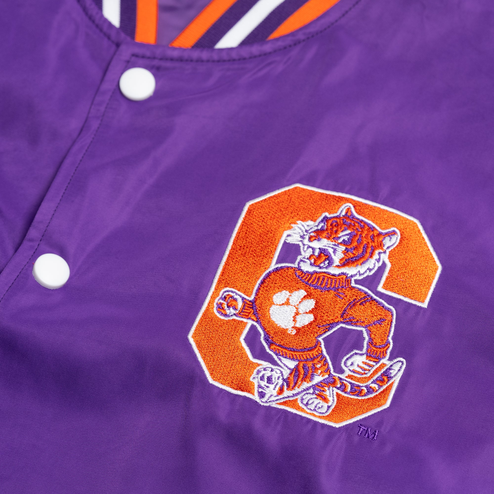 Clemson Tigers Vintage-Inspired Bomber Jacket - Image 5