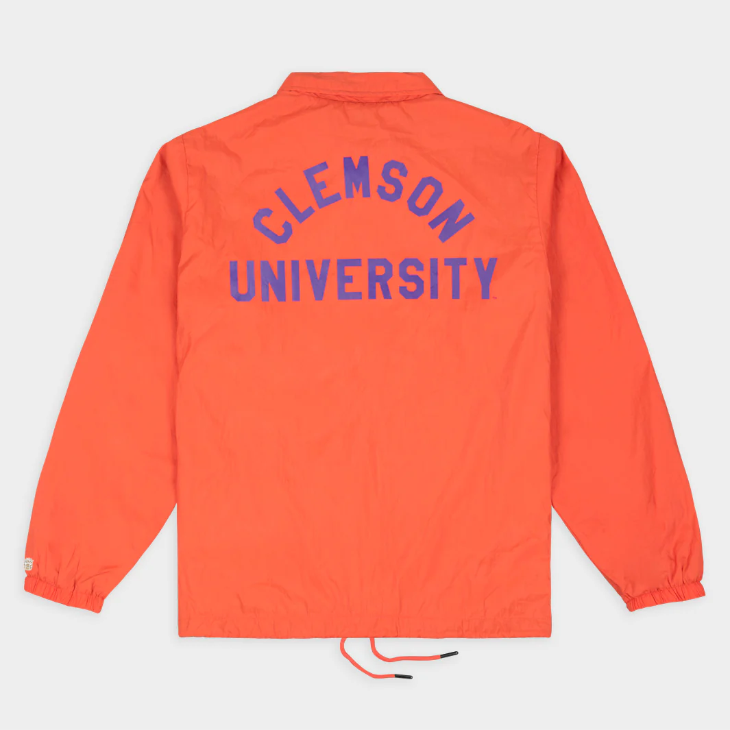 Clemson Tigers Vintage Logo Coaches Jacket - Image 2