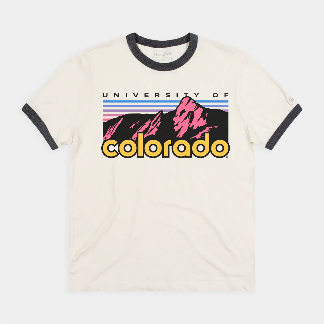 University of Colorado Mountains Ringer Tee
