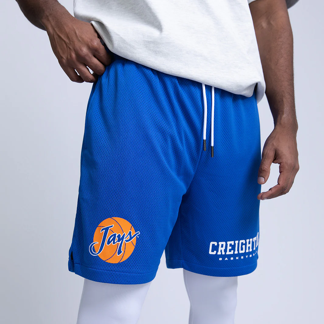 Creighton Bluejays Retro Mesh Shorts - Image 4