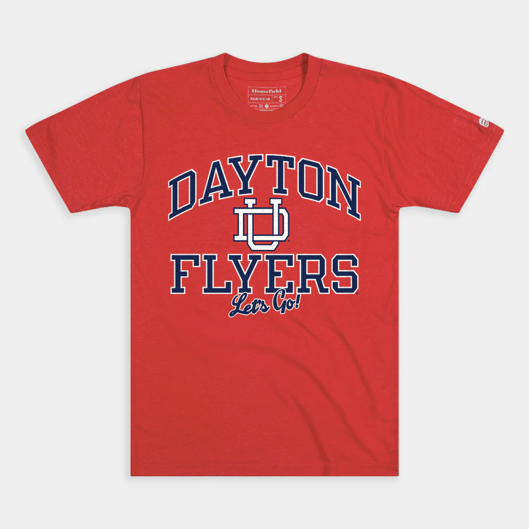 Dayton Flyers Monogram "Let's Go!" Tee
