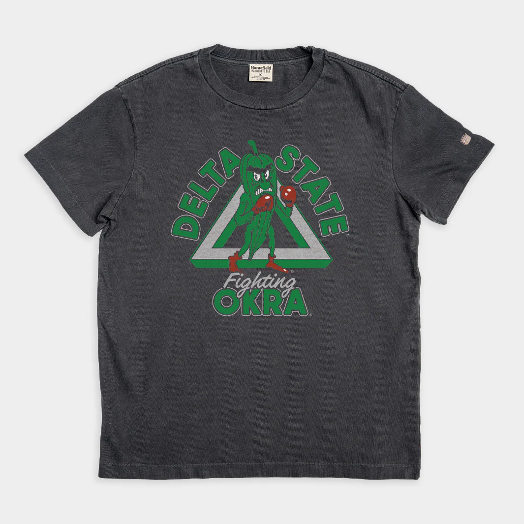 Delta State Fighting Okra Vintage Heavyweight Tee
