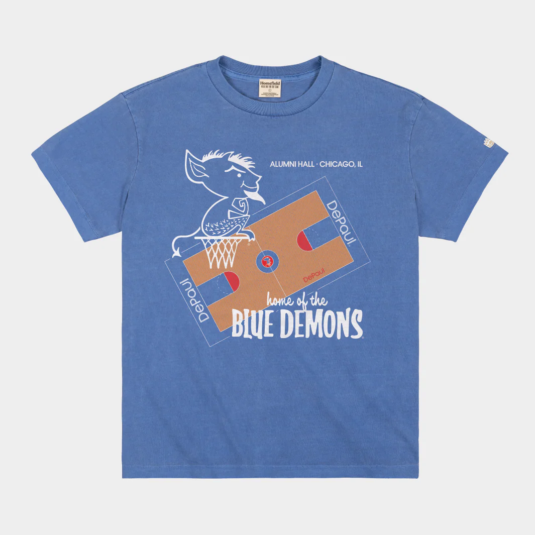 DePaul Basketball Alumni Hall Vintage Heavyweight Tee