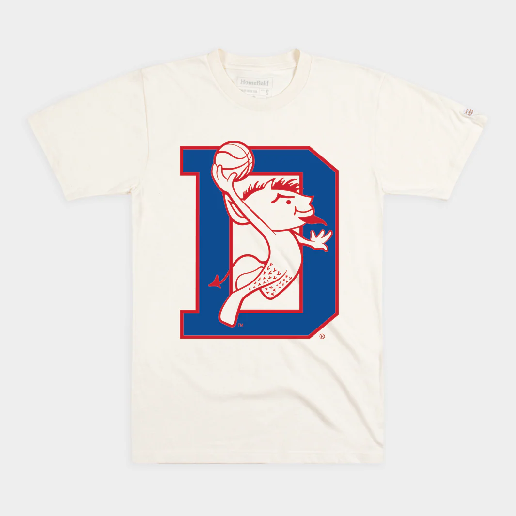 DePaul Blue Demons Basketball Retro Dunking Mascot Tee