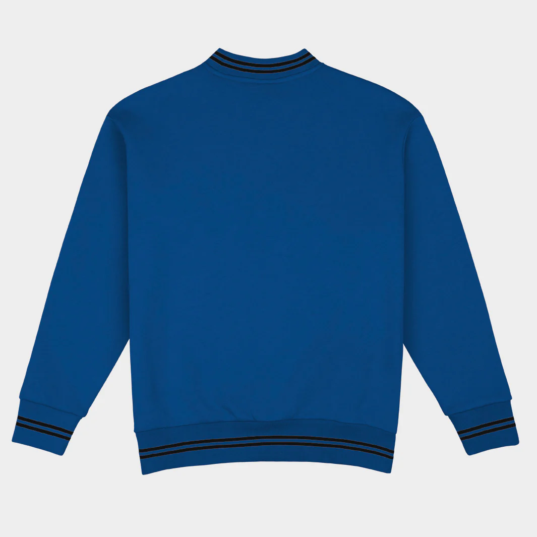 Duke Football Embroidered Tri-Stripe Crewneck - Image 2