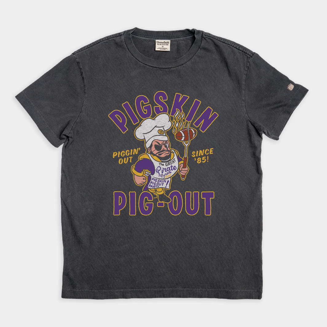 East Carolina Pirates 2024 Pigskin Pig-Out Vintage Heavyweight Tee