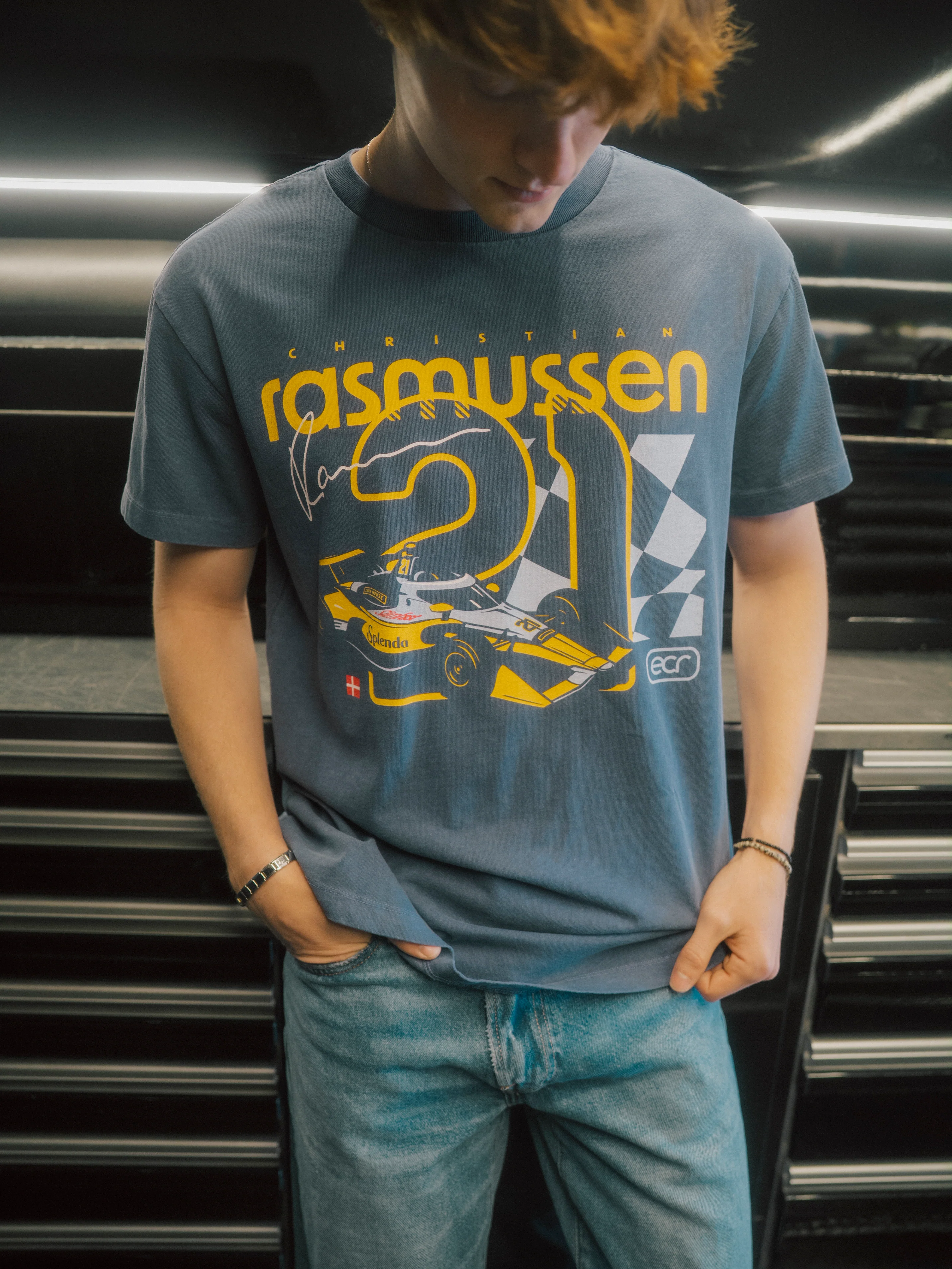ECR Christian Rasmussen #21 Heavyweight Tee - Image 2