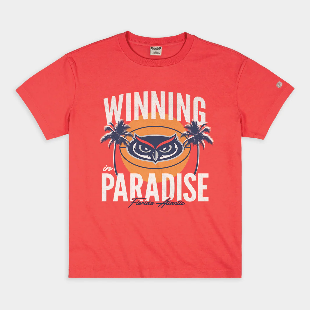 FAU Basketball "Winning in Paradise" Vintage Heavyweight Tee