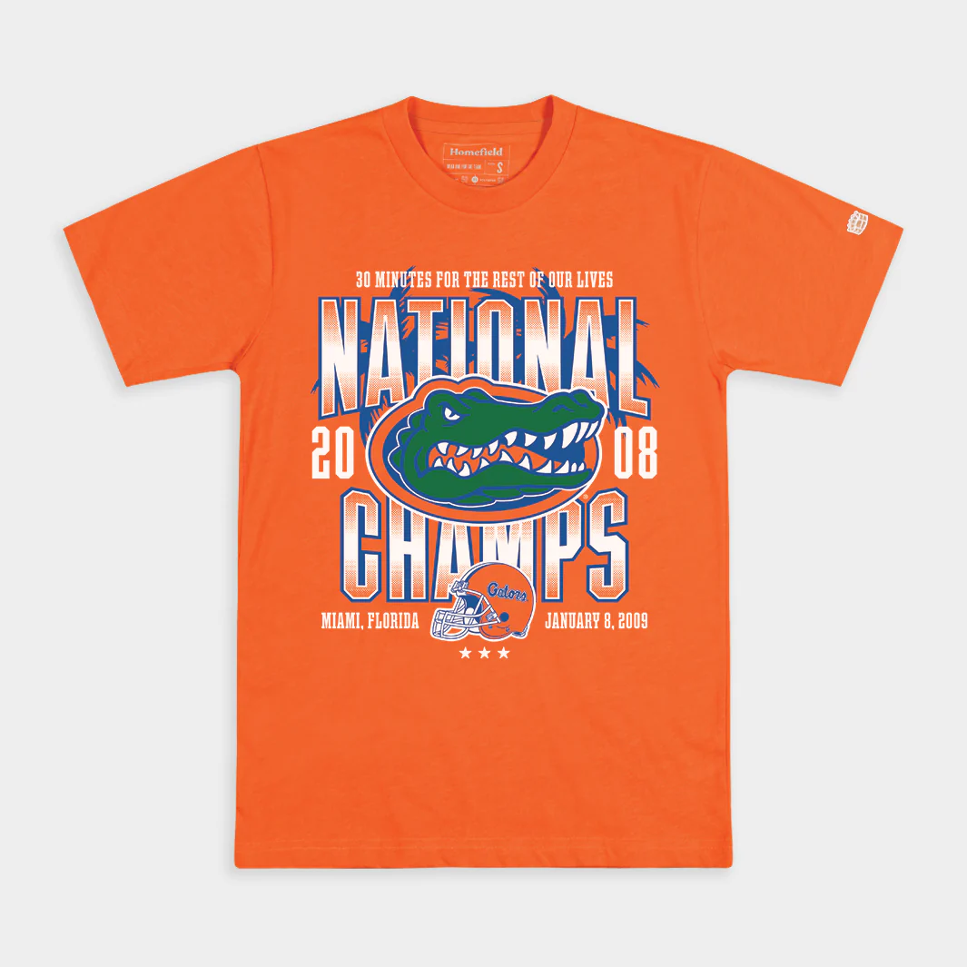 Florida Gators 2008 National Champions Football Tee