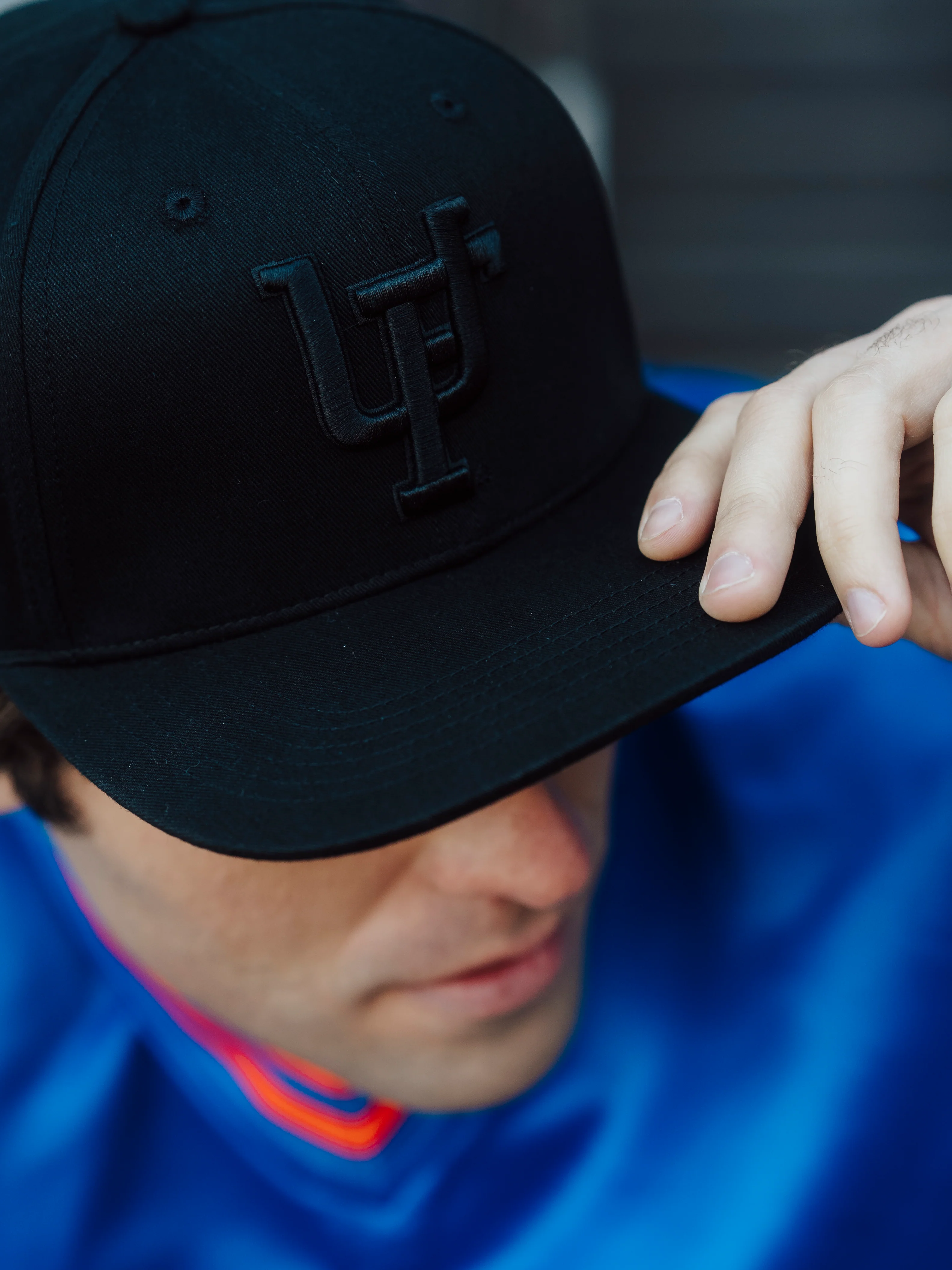 Florida Gators Logo Blackout Snapback Hat - Image 4