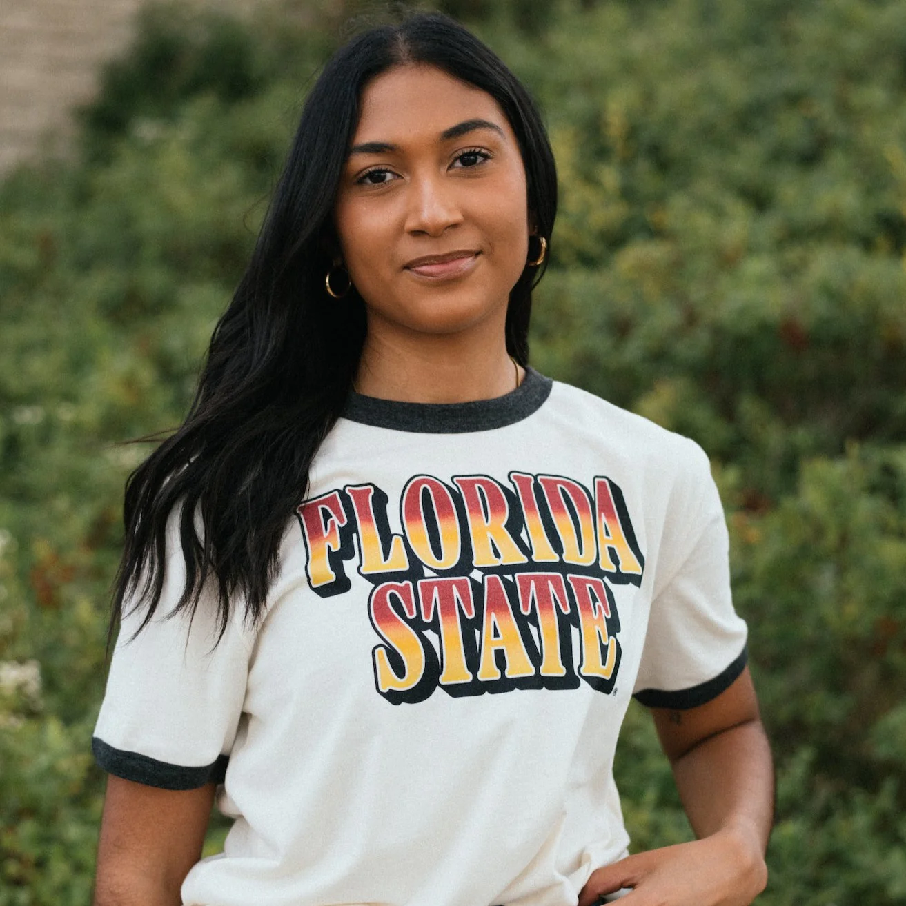 Florida State 1980's Ringer Tee - Image 2