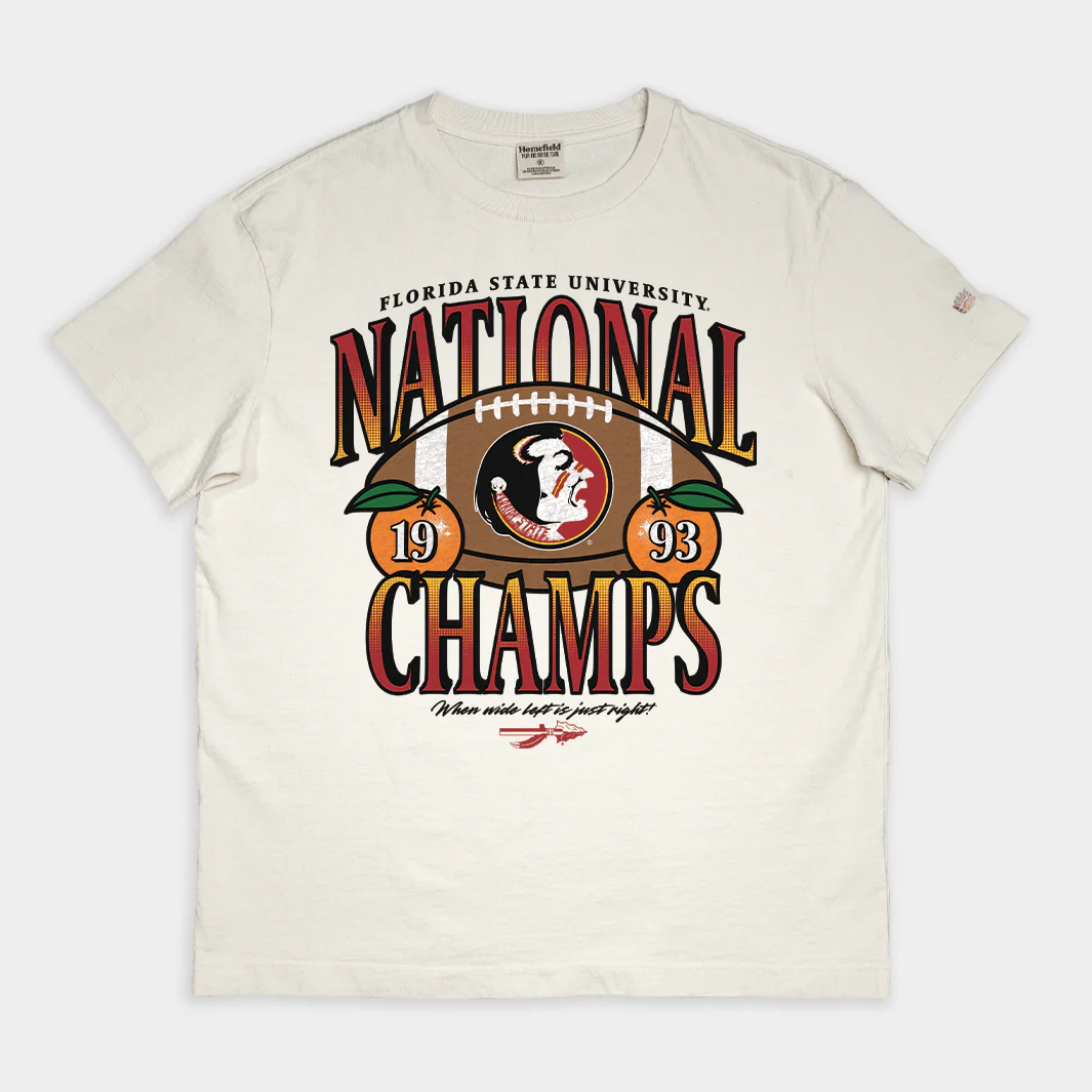 Florida State Football 1993 National Champs Vintage Heavyweight Tee