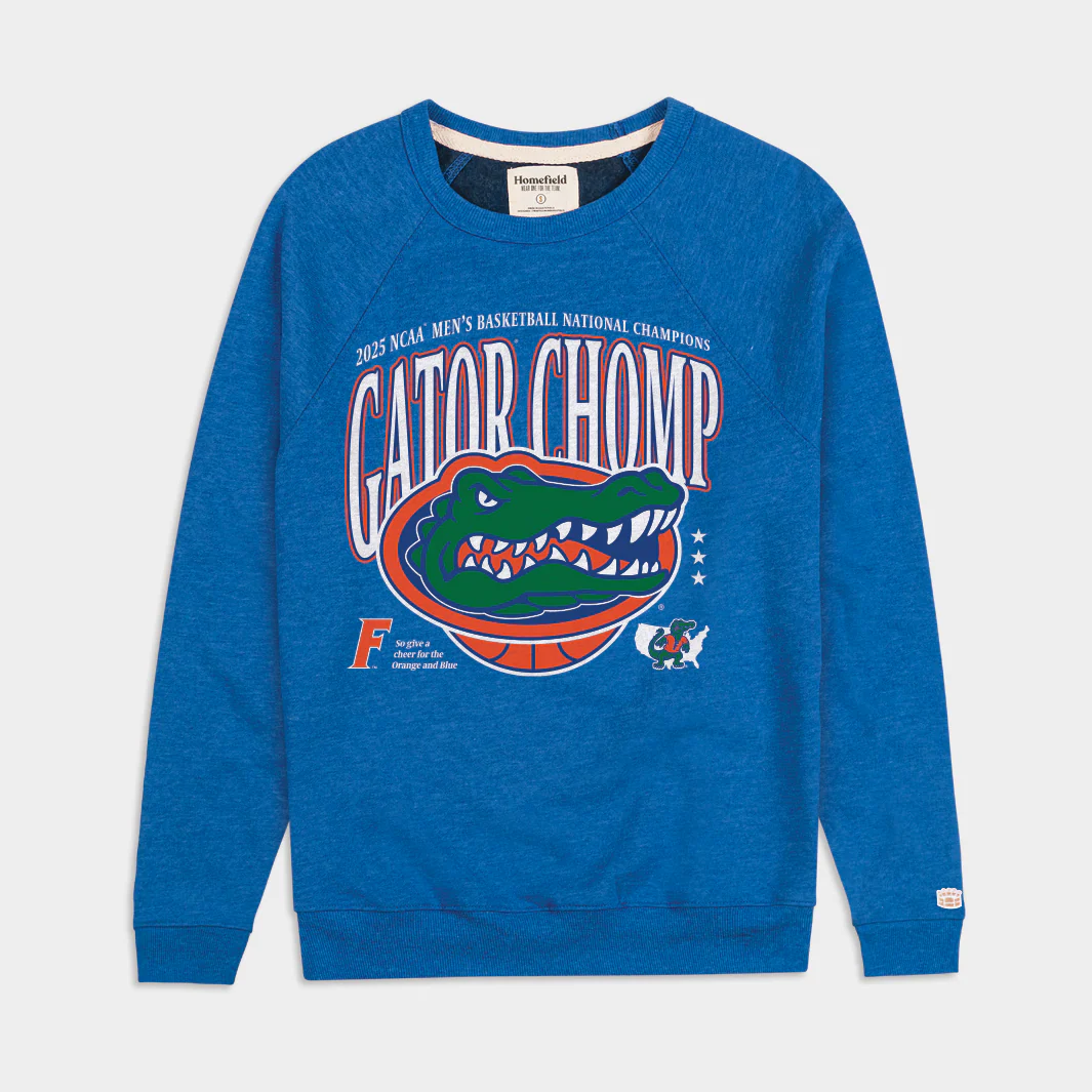 "Gator Chomp" Florida 2025 Men's National Champs Crewneck