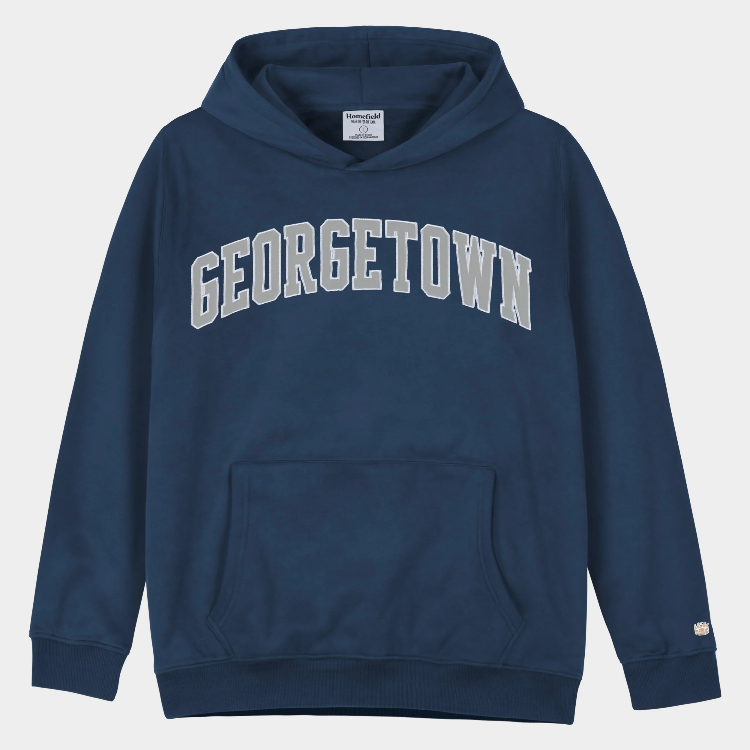Georgetown Hoyas 1980s Applique Heavyweight Hoodie