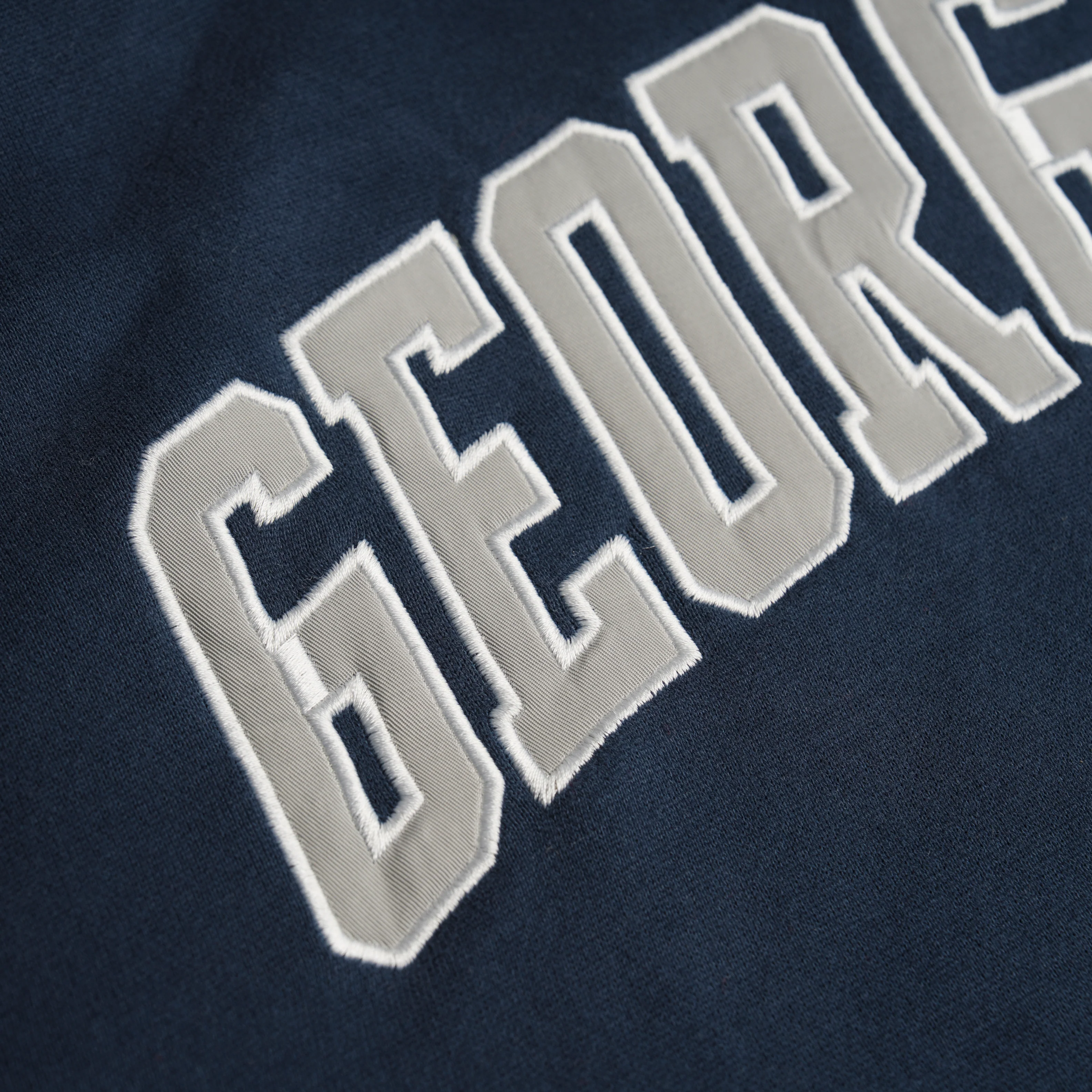 Georgetown Hoyas 1980s Applique Heavyweight Hoodie - Image 2